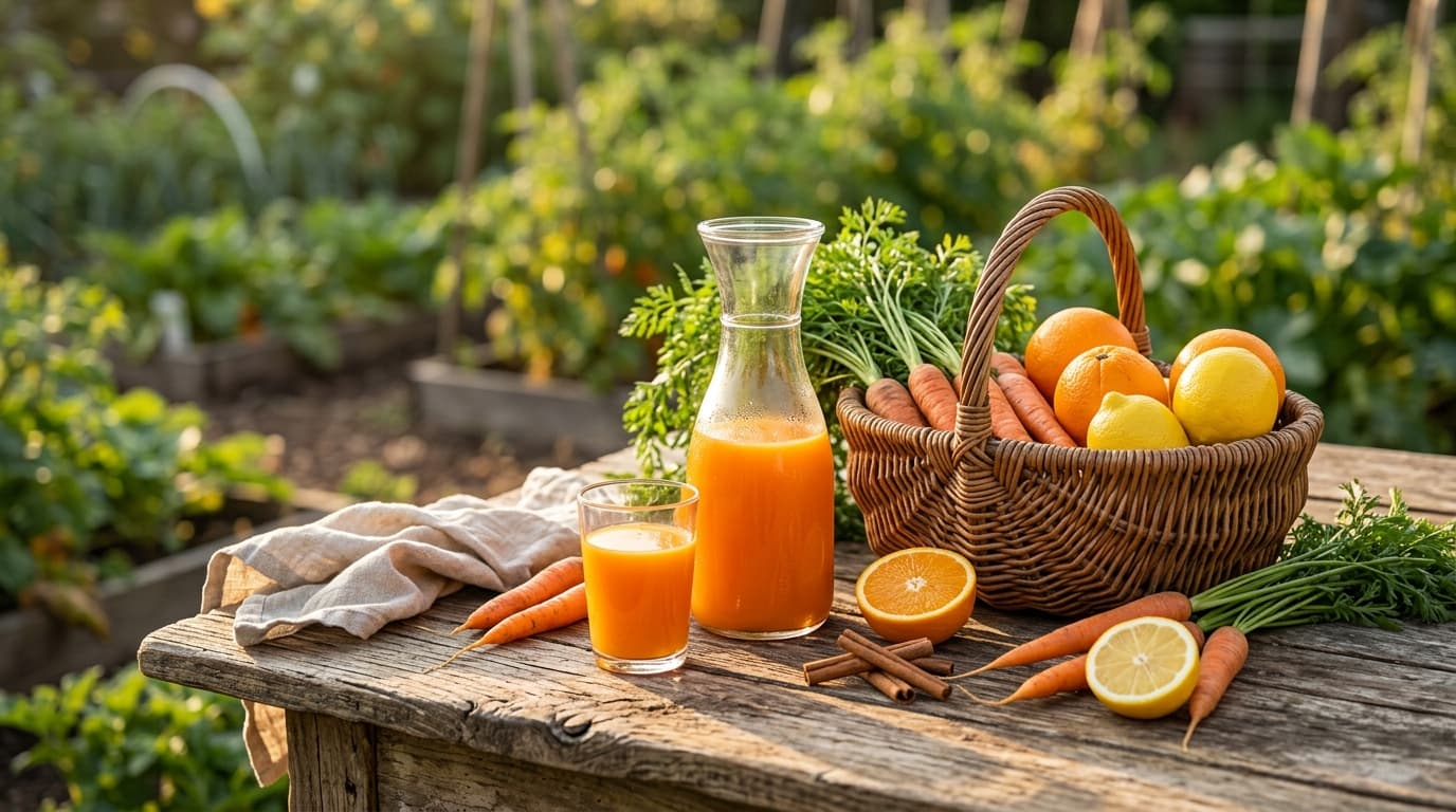 Carrot, Orange, and Lemon Juice Detox