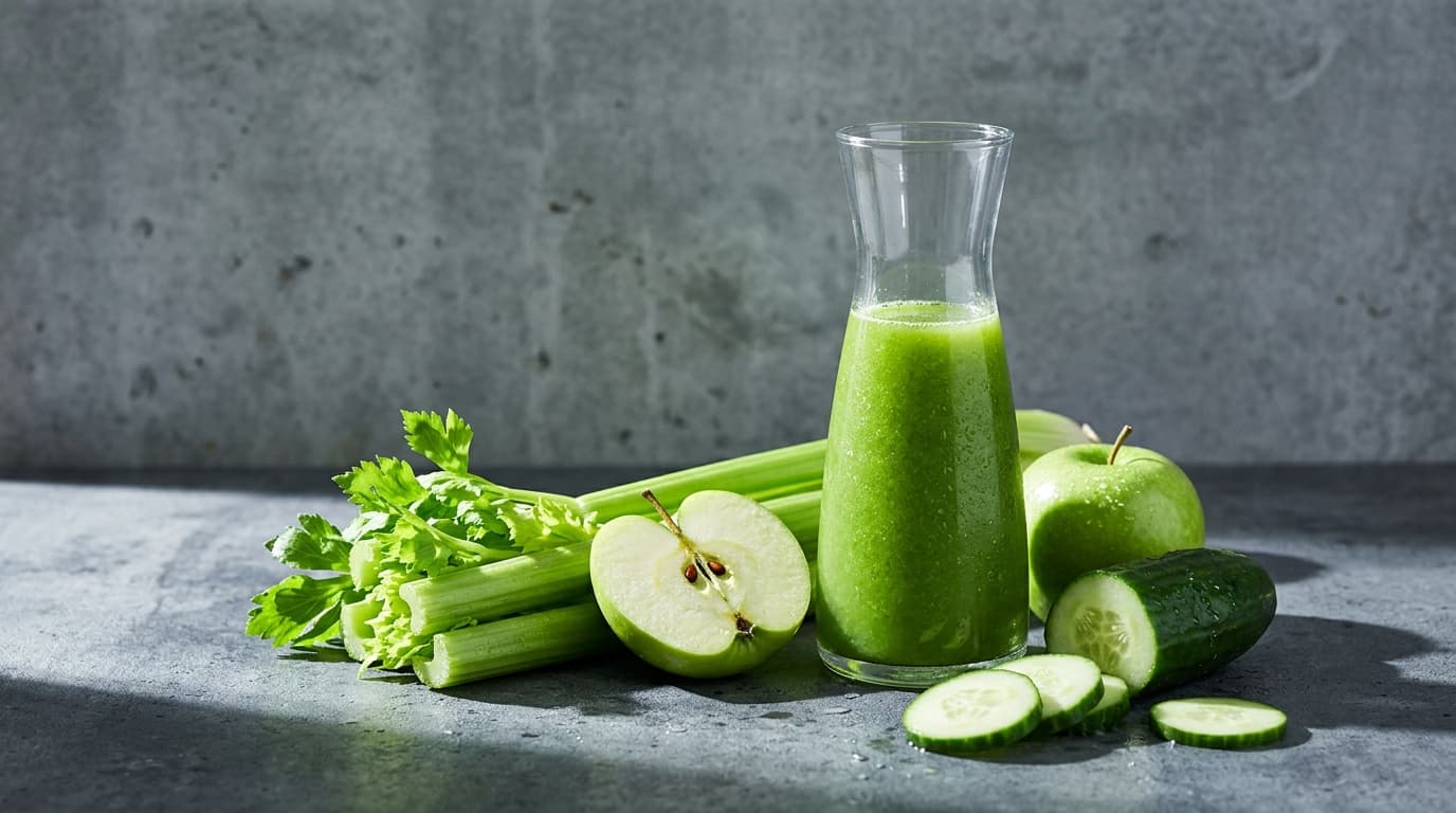 Celery, Cucumber, and Apple Detox Juice